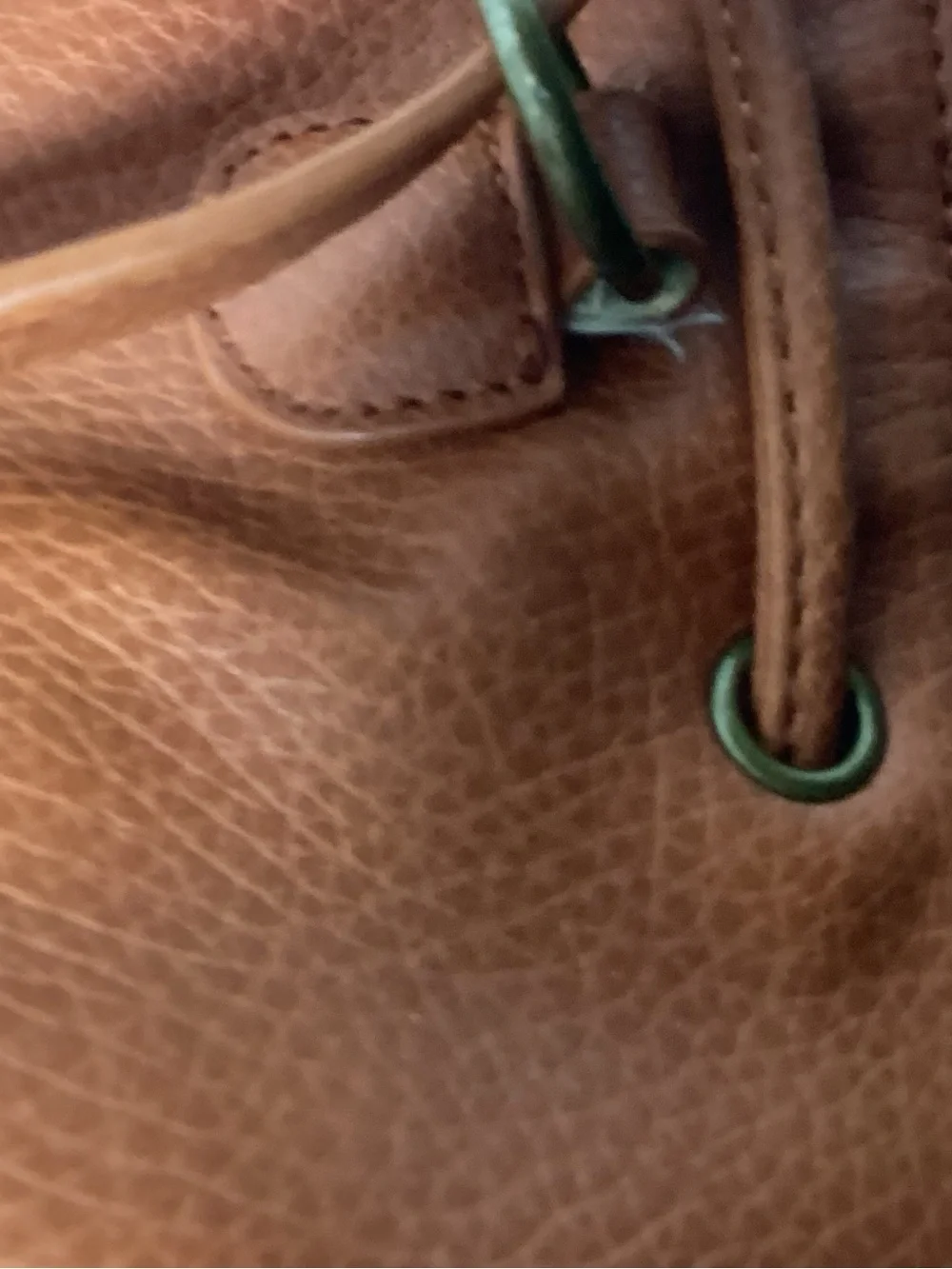 American Eagle Outfitters Suede Drawstring Bucket Bag - Rust Brown